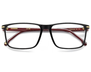 Óculos de Grau Carrera Preto Brilho e Vermelho  CA396 OIT-57