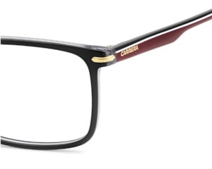 Óculos de Grau Carrera Preto Brilho e Vermelho  CA396 OIT-57
