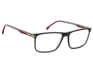 Óculos de Grau Carrera Preto Brilho e Vermelho  CA396 OIT-57