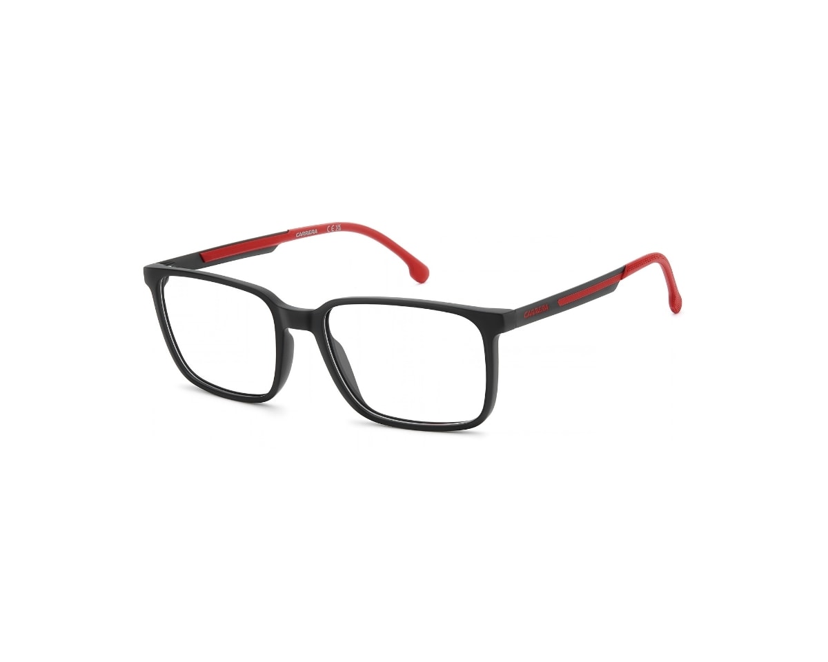 Óculos de Grau Carrera Preto Fosco e Vermelho CA8943 BLX-56