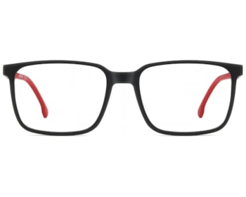 Óculos de Grau Carrera Preto Fosco e Vermelho CA8943 BLX-56