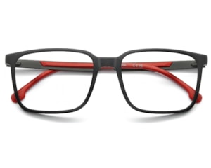 Óculos de Grau Carrera Preto Fosco e Vermelho CA8943 BLX-56