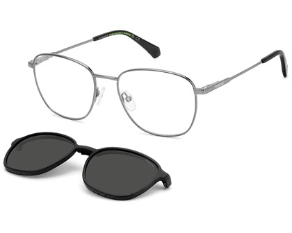 Óculos de Grau Clip On Polaroid Polarizado PLD 6205CS V81-55
