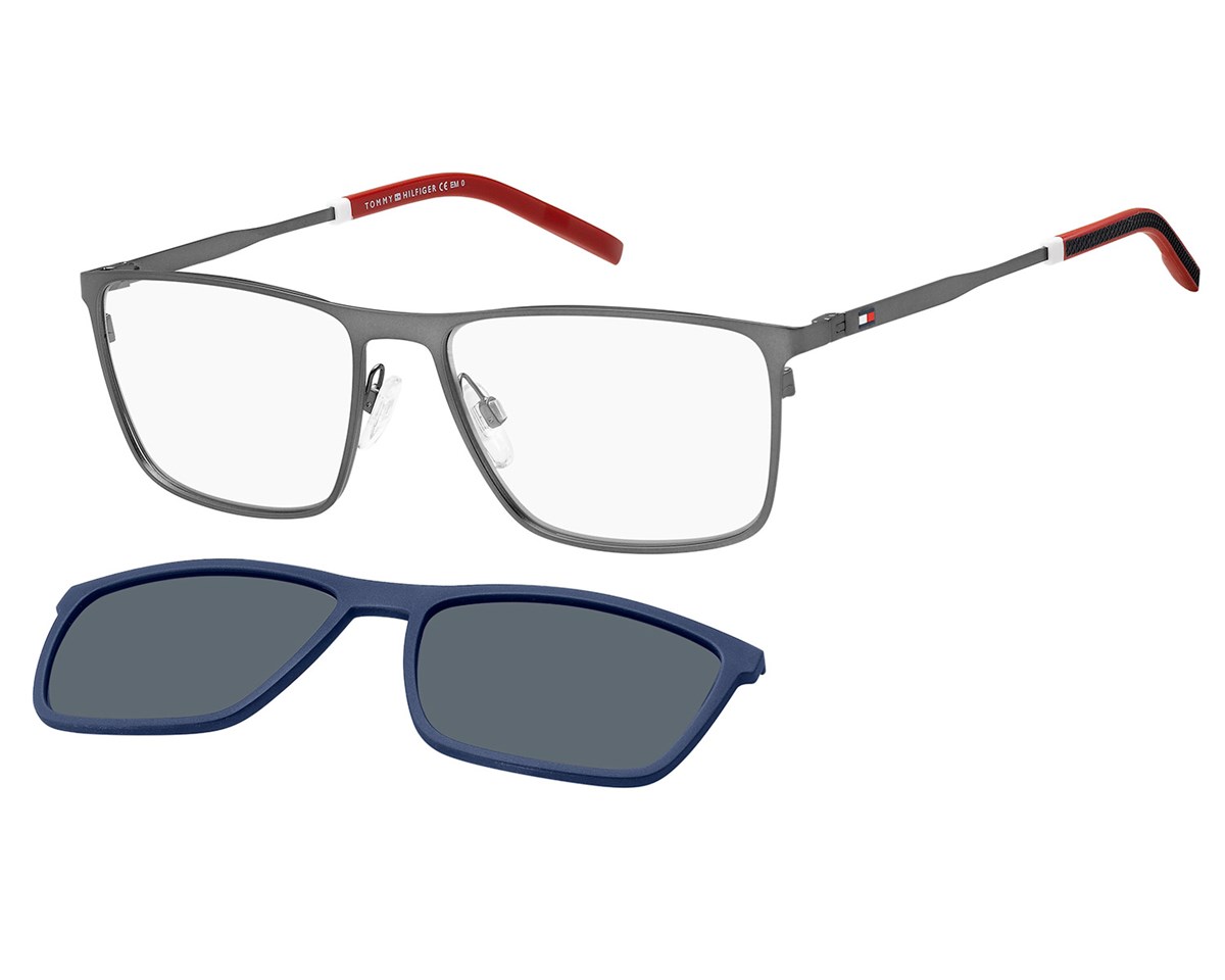 Óculos de Grau Clip On Tommy Hilfiger Polarizado TH 1803/CS R80/C3-58