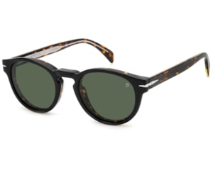Óculos de Grau David Beckham Clip On Havana Polarized DB7104/CS 086-49