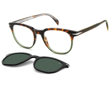 Óculos de Grau David Beckham Clip On Havana Polarized DB7120/CS PHW-51