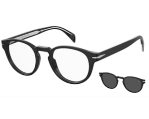  Óculos de Grau David Beckham Clip On Preto Polarized DB7104/CS 80799-49