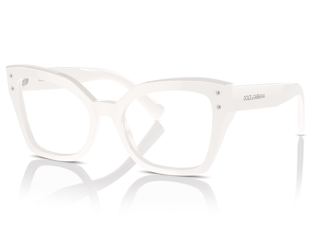 Óculos de Grau Dolce & Gabbana White DG3386 3312-53