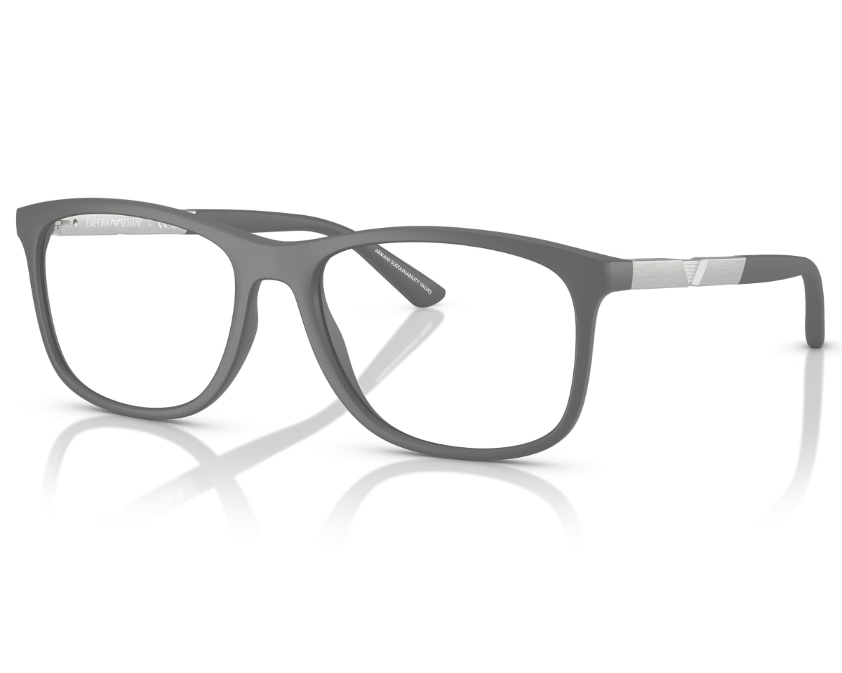 Óculos de Grau Empório Armani Cinza Fosco EA3247 6205-55 - Officina 7