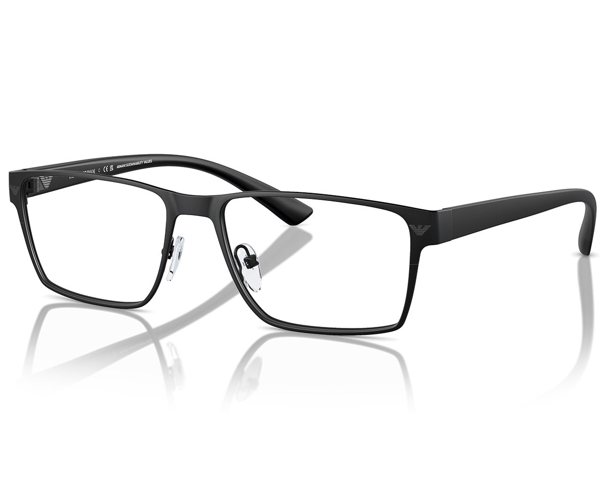 Óculos de Grau Emporio Armani Metal Matte Black EA1157 3001-55