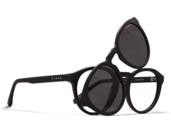 Óculos de Grau Evoke Clip On Round II A11 Matte Black Polarized
