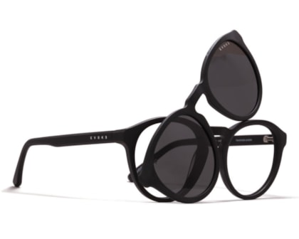 Óculos de Grau Evoke Clip On Round II A11 Matte Black Polarized