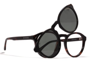 Óculos de Grau Evoke Clip On Round II G21 Havana Polarized