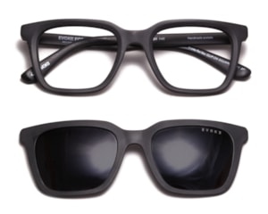 Óculos de Grau Evoke Clip On Square II A11 Matte Black Polarized