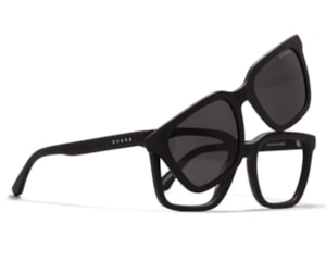 Óculos de Grau Evoke Clip On Square II A11 Matte Black Polarized