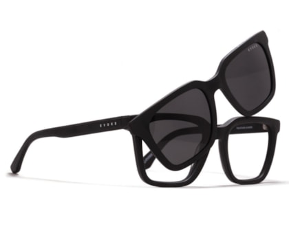 Óculos de Grau Evoke Clip On Square II A11 Matte Black Polarized