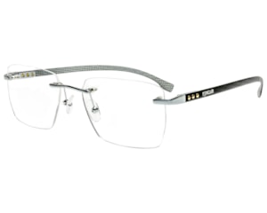 Óculos de Grau F. Sinclair Prata Chumbo FS3034 C4-56