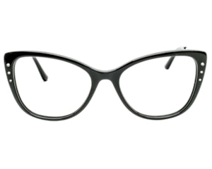 Óculos de Grau F. Sinclair Preto Brilho RY92008 C1-52