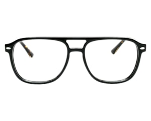 Óculos de Grau F. Sinclair Preto Marrom Tartaruga FS25094 C02-54