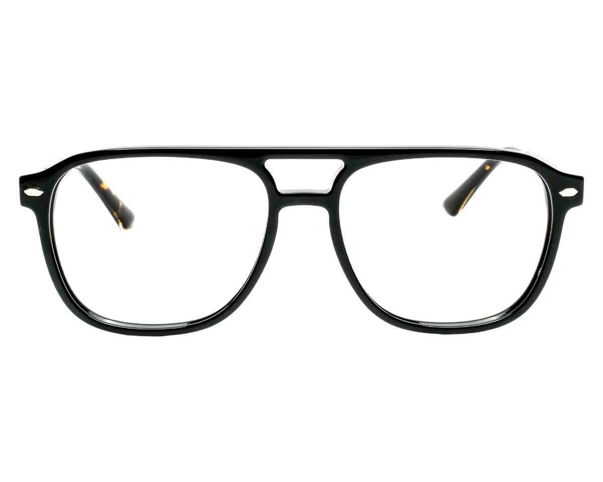 Óculos de Grau F. Sinclair Preto Marrom Tartaruga FS25094 C02-54