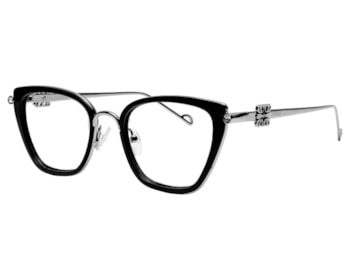 Óculos de Grau F. Sinclair Preto Prata MB1512 C2-50