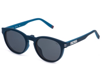 Óculos de Grau Fila Clip On Azul Fosco Polarizado UFID07 7A4P-51