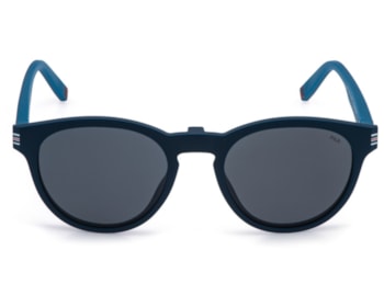 Óculos de Grau Fila Clip On Azul Fosco Polarizado UFID07 7A4P-51