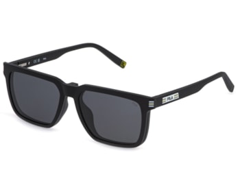 Óculos de Grau Fila Clip On Preto Fosco Polarizado UFID08 U28Z-56