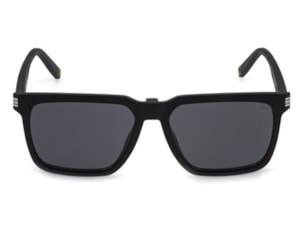 Óculos de Grau Fila Clip On Preto Fosco Polarizado UFID08 U28Z-56