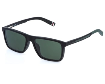 Óculos de Grau Fila Clip On Rubber Mania Preto Fosco Polarizado UFIA89 U28P-55