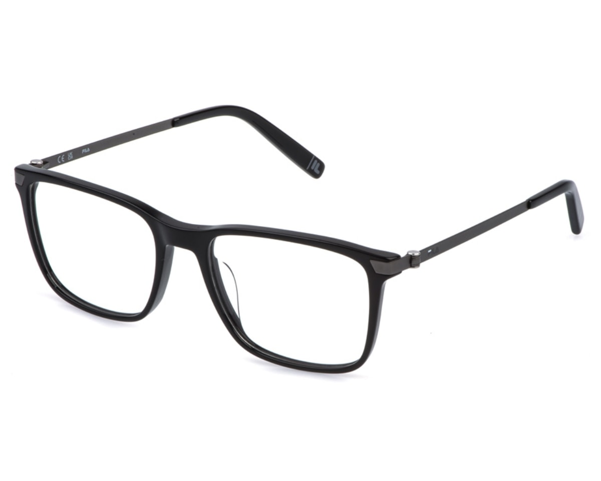 Óculos de Grau Fila Flexible Steel Preto Brilho VFIB01 0700-55