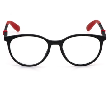Óculos de Grau Fila Petite Preto Fosco Vermelho VFID44L 0U28-50