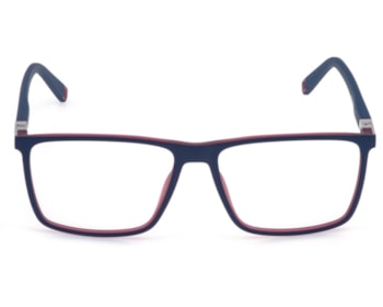 Óculos de Grau Fila Super Flex Azul Fosco Vermelho VFID14 01BT-56