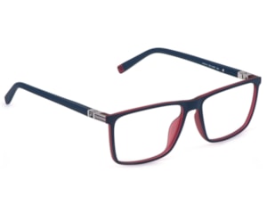 Óculos de Grau Fila Super Flex Azul Fosco Vermelho VFID14 01BT-56