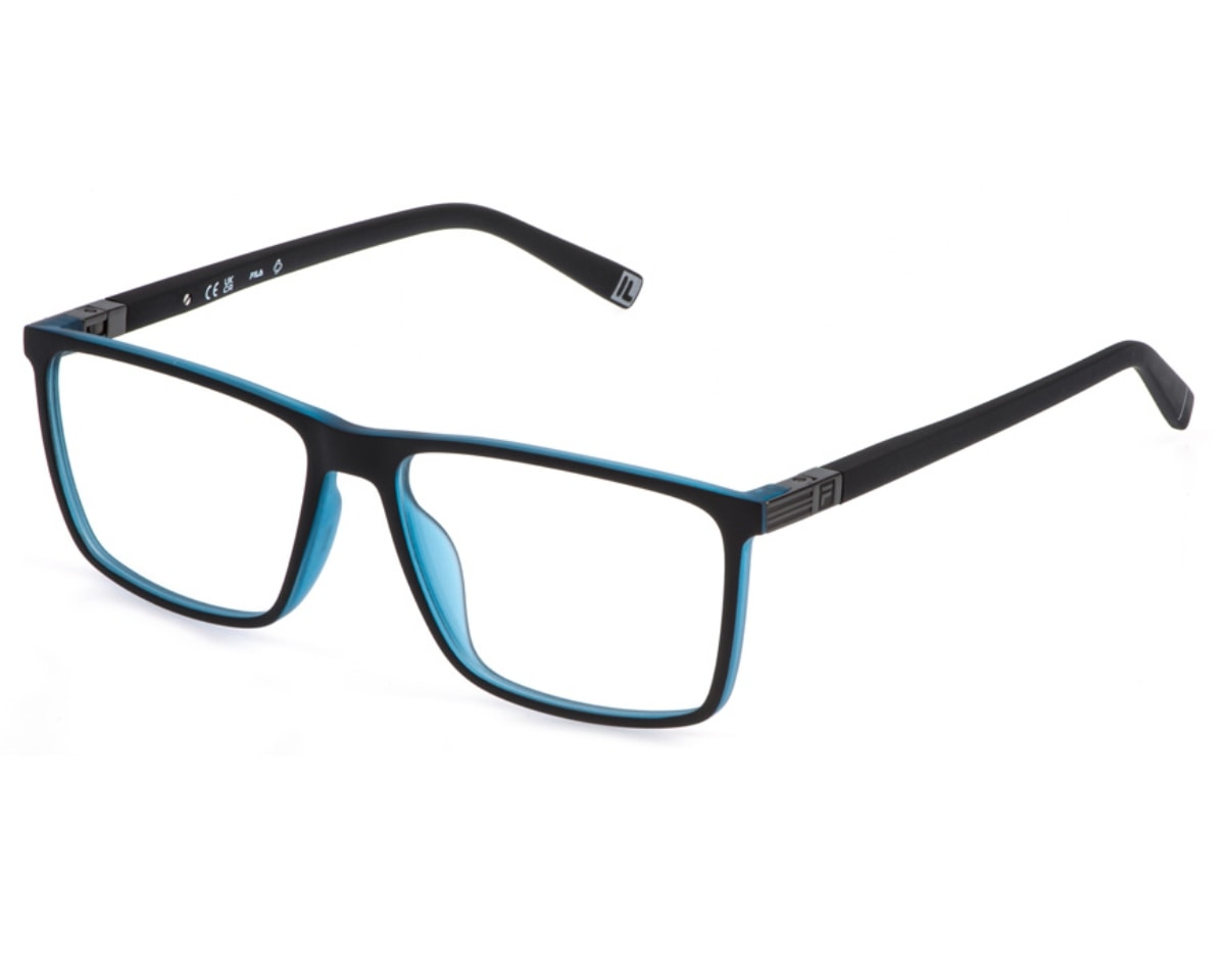 Óculos de Grau Fila Super Flex Preto Fosco VFID14 01DY-56