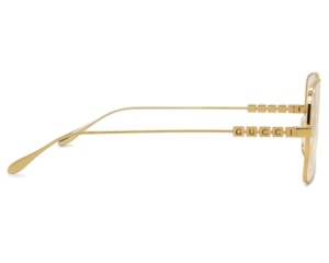 Óculos de Grau Gucci Dourado GG1434O 001-55
