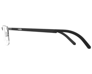 Óculos de Grau HB Duotech 0577 Matte Chrome Matte Black Demo