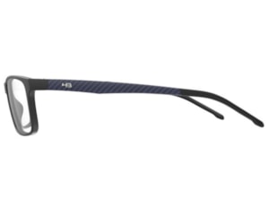 Óculos de Grau HB Polytech 0533 Matte Black Blue Print Carbon Fiber