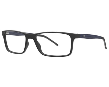 Óculos de Grau HB Polytech 0533 Matte Black Blue Print Carbon Fiber