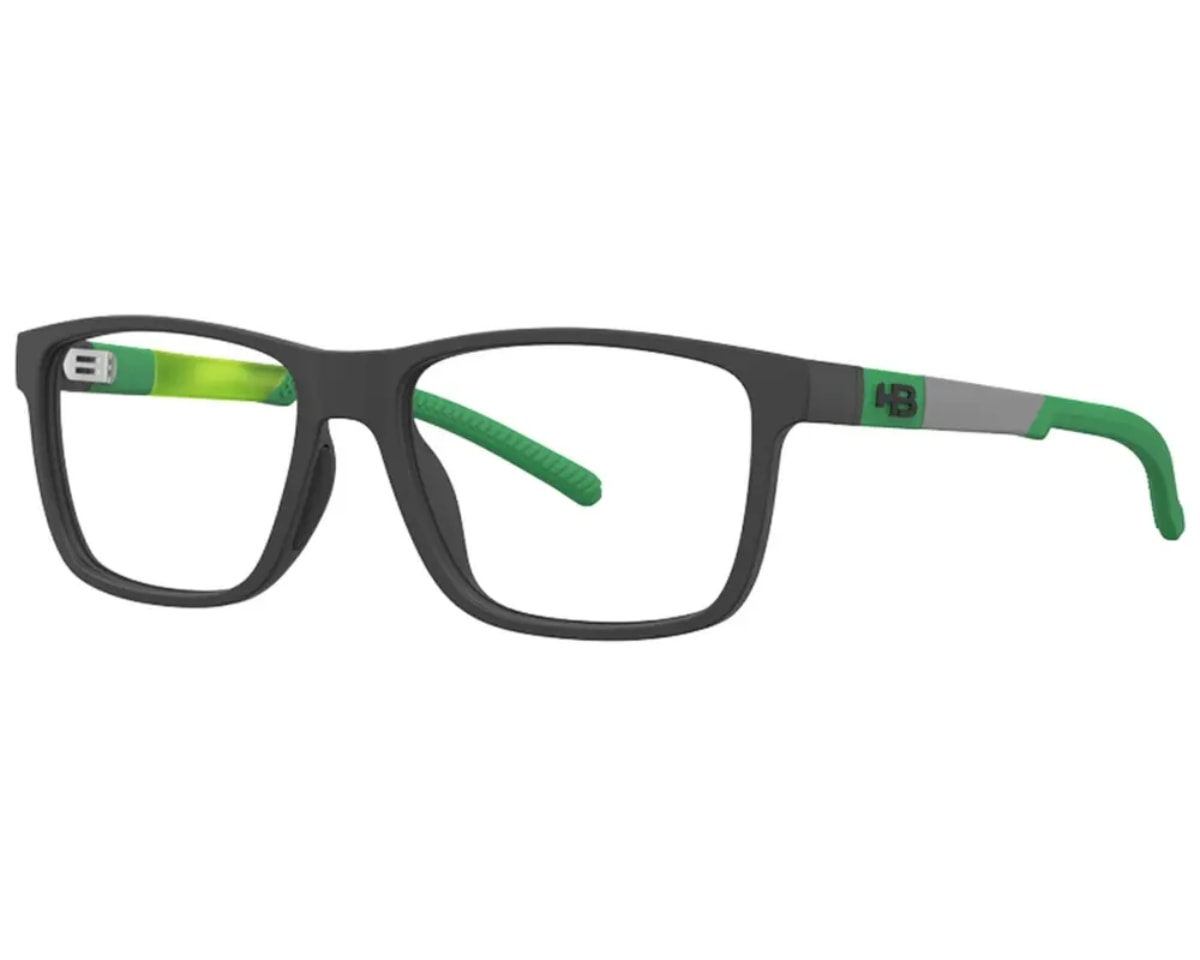 Óculos de Grau HB Polytech 0561 Teen Matte Black/Gray Green Demo