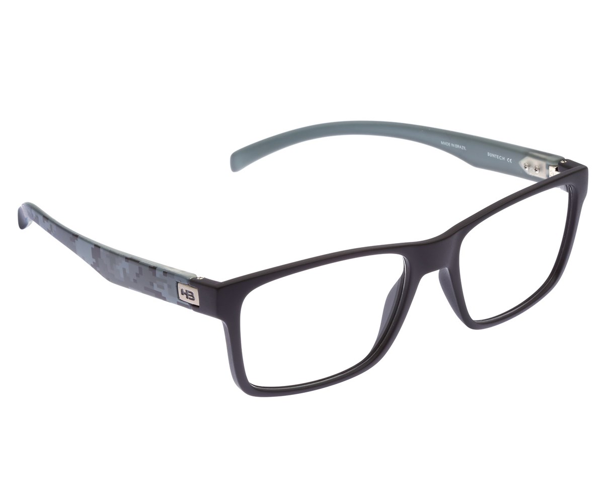 Óculos de Grau HB Polytech 93108 Matte Black Camo Demo