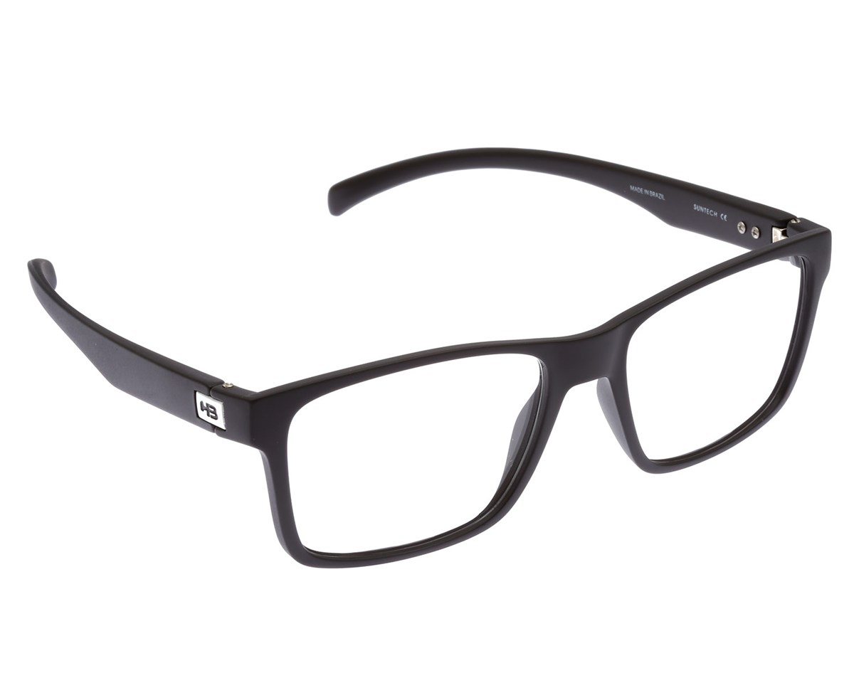 Óculos de Grau HB Polytech 93108 Matte Black D. White Demo