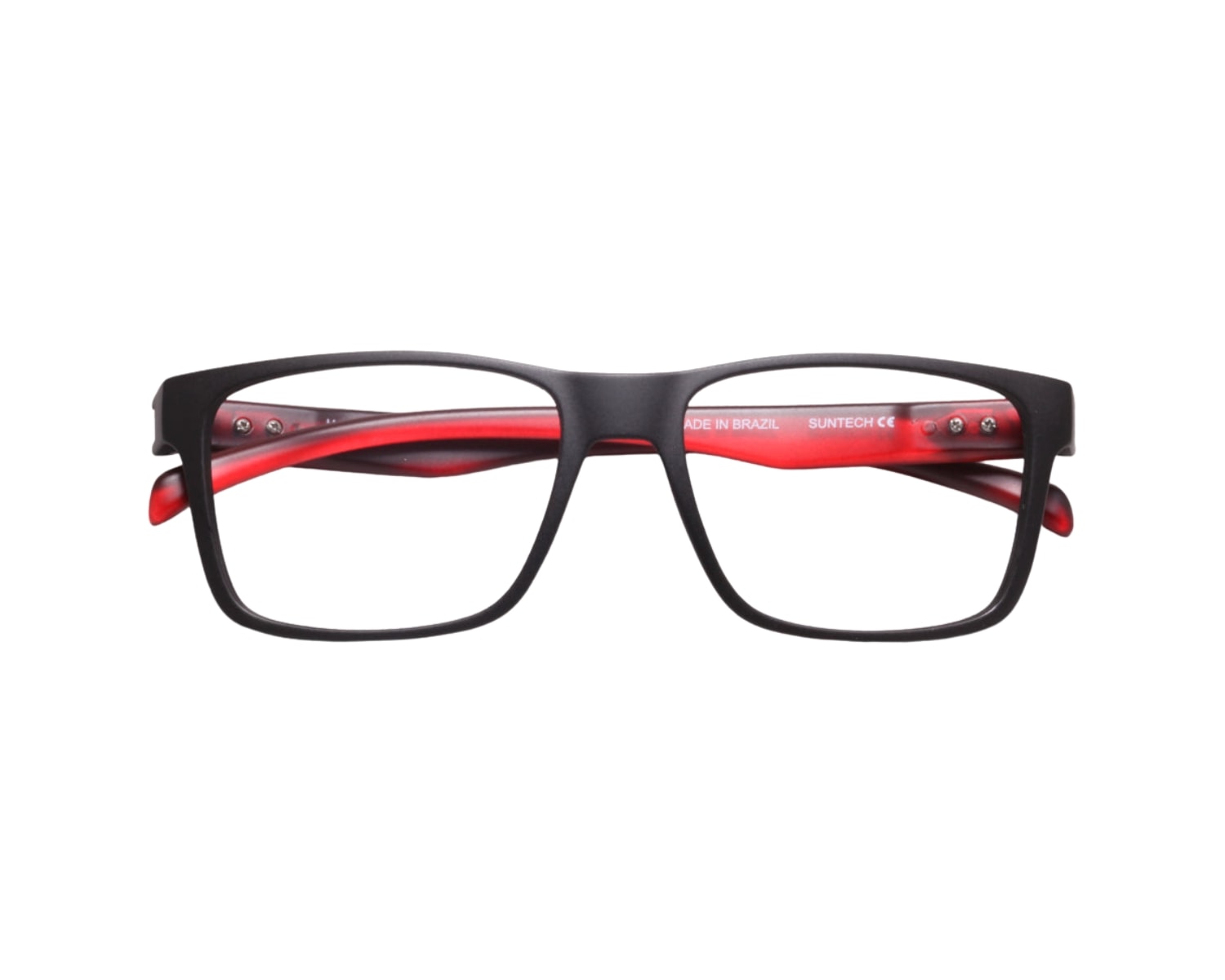 Óculos de Grau HB Polytech 93108 Matte Black Red Print Carbon Fiber ...