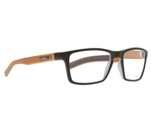 Óculos de Grau HB Polytech 93116 Matte Black Mustard 789/33 - Grau + 2.5