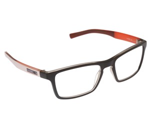 Óculos de Grau HB Polytech 93116 Matte Black Write On Orange - Grau + 2.0