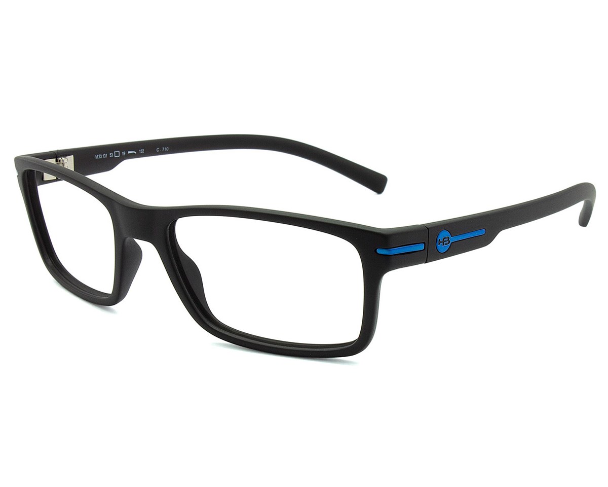 Óculos de Grau HB Polytech 93131 Matte Black D. Blue 710/33