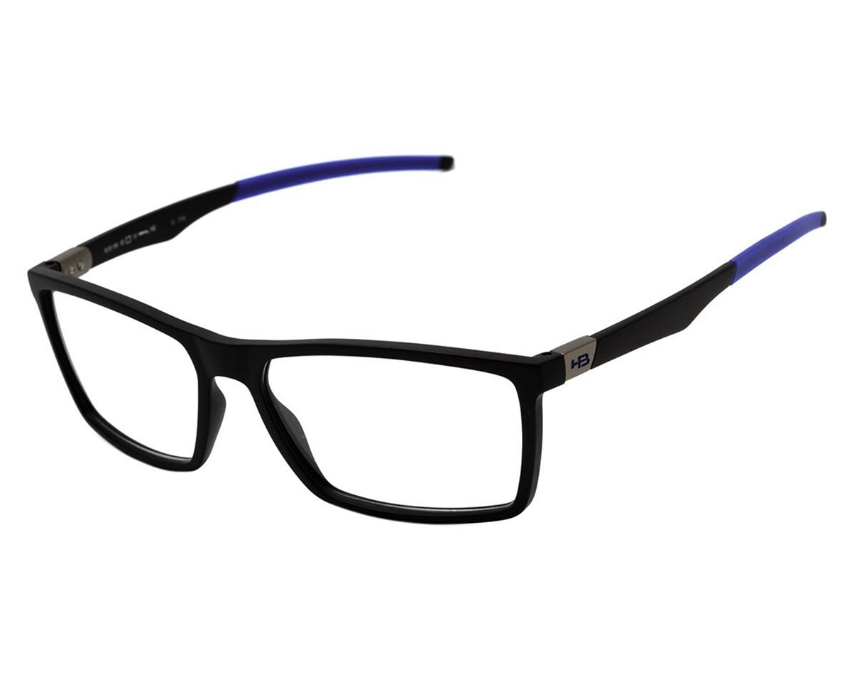 Óculos de Grau HB Polytech 93149 Matte Black D.Blue