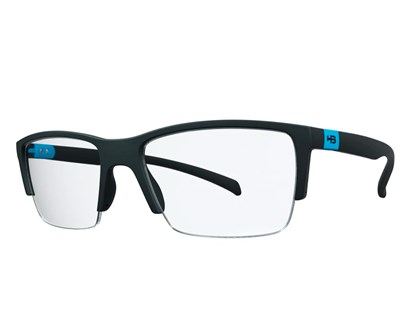 Óculos de Grau HB Polytech 93155 Matte Black D. Light Blue
