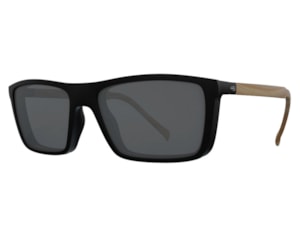 Óculos de Grau HB Switch Clip On Matte Black Wood/ Polarized Gray