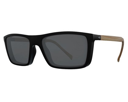 Óculos de Grau HB Switch Clip On Matte Black Wood/ Polarized Gray